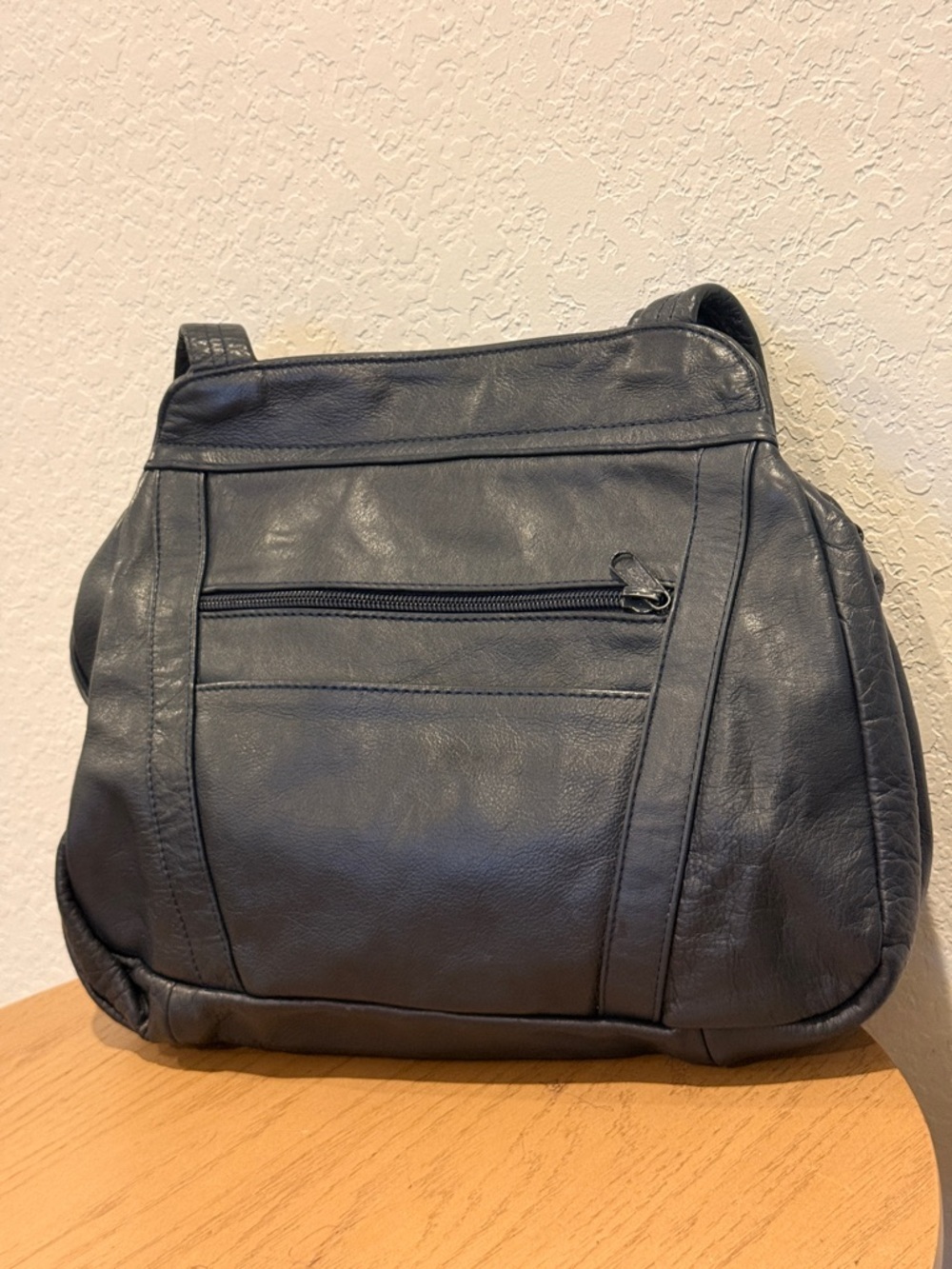 Classic Black Genuine Leather Bag